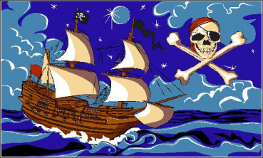 Flagge Fahne Piratenschiff 90x150 cm