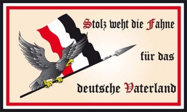 Flagge Fahne DR-Stolz weht die Fahne für das deutsche Vaterland 90x150 cm