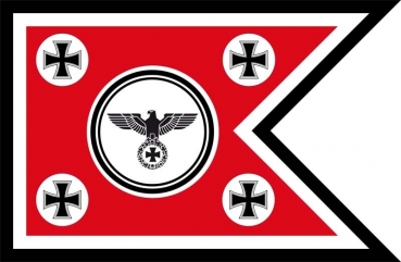Flagge Fahne DR- Schwalbenschwanz Eisernes Kreuz Mitte Reichsader 90x150 cm