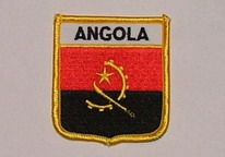 Aufnäher Angola Schrift oben