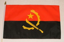 Stockflagge Angola