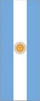 Bannerfahne Argentinien mit Wappen Premiumqualität
