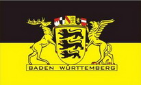 Flagge Fahne Baden-Württemberg mit großem Landessiegel Premiumqualität