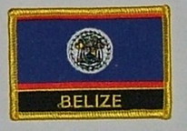 Aufnäher Belize Schrift unten