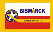 Flagge Fahne Bismarck City (North Dakota) Premiumqualität
