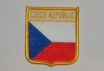 Aufnäher Czech Republic / Tschechien Schrift oben