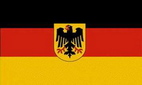 Boots / Motorradflagge Deutschland mit Adler