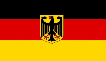 Tischflagge Deutschland Adler  10x15cm mit Ständer Tischfahne Miniflagge