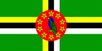 Stockflagge Dominica