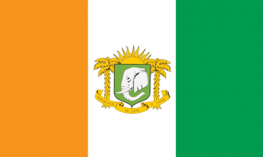 Flagge Fahne Elfenbeinküste Wappen 90x150 cm