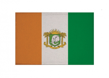 Aufnäher Patch Elfenbeinküste Wappen Aufbügler Fahne Flagge
