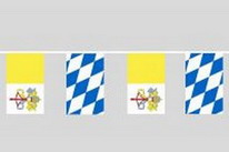 Flaggenkette Bayern Raute - Vatikan