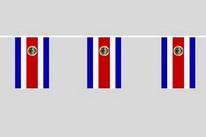 Flaggenkette Costa Rica