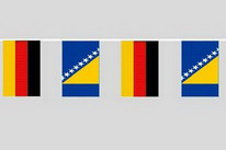 Flaggenkette Deutschland - Bosnien Herzegowina
