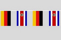 Flaggenkette Deutschland - Costa Rica
