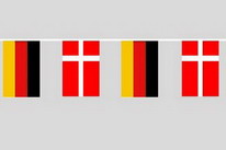 Flaggenkette Deutschland - Dänemark