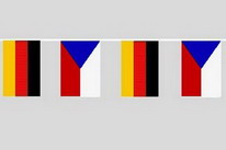 Flaggenkette Deutschland - Tschechien