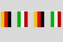Flaggenkette Deutschland - Ungarn