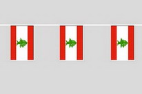 Flaggenkette Libanon
