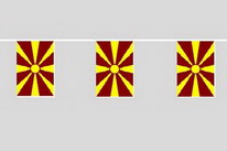 Flaggenkette Mazedonien