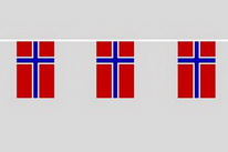 Flaggenkette Norwegen