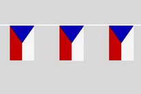 Flaggenkette Tschechien