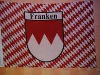 Flagge Fahne Franken Raute mit Schrift 90x150 cm