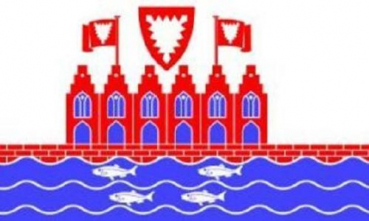 Tischflagge Heiligenhafen 10x15cm mit Ständer Tischfahne Miniflagge