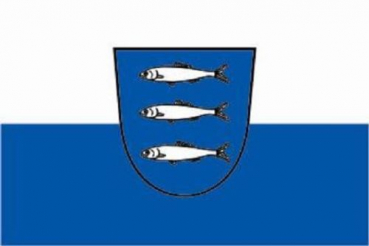 Tischflagge Heringsdorf Usedom 10x15cm mit Ständer Tischfahne Miniflagge