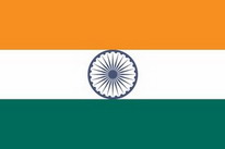 Stockflagge Indien