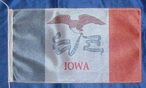 Tischflagge Iowa