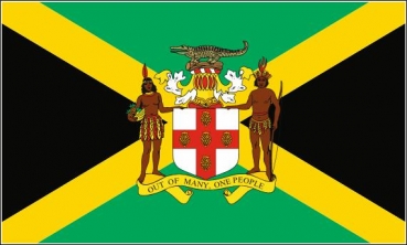 Flagge Fahne Jamaika Wappen