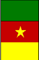 Flagge Fahne Hochformat Kamerun