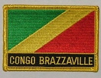 Aufnäher Kongo Brazzaville Schrift unten