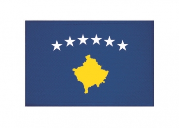 Aufnäher Patch Kosovo Aufbügler Fahne Flagge