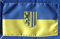 Tischflagge Leipzig