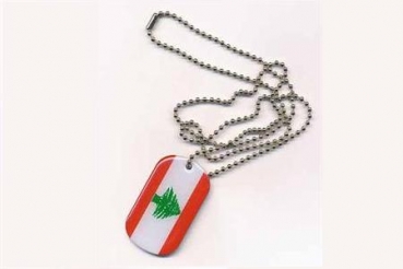 Dog Tag/Erkennungsmarke Libanon 3 x 5 cm