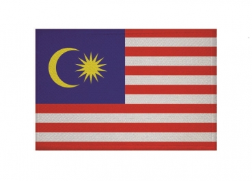 Aufnäher Patch Malaysia Aufbügler Fahne Flagge