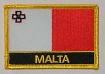 Aufnäher Malta Schrift unten