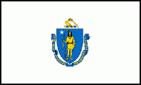 Flagge Fahne Massachusetts 90x150 cm