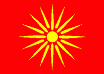 Flagge Fahne Mazedonien alt