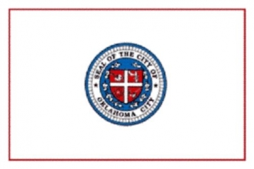 Tischflagge Oklahoma City 10x15cm mit Ständer Tischfahne Miniflagge