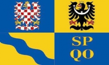 Tischflagge Olmütz Region 10x15cm mit Ständer Tischfahne Miniflagge
