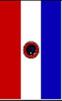 Flagge Fahne Hochformat Paraguay