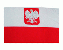 Boots / Motorradflagge Polen mit Adler