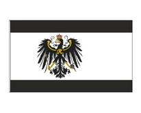 Flagge Fahne Preussen Königreich 1892 - 1918 90x150 cm