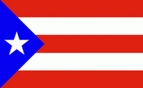 Stockflagge Puerto Rico