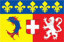 Flagge Fahne Rhone-Alpes Premiumqualität