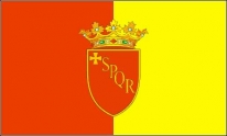 Flagge Fahne Rom mit Wappen 90x150 cm