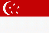 Stockflagge Singapur